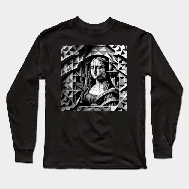 Gioconda Escher Long Sleeve T-Shirt by damnaloi